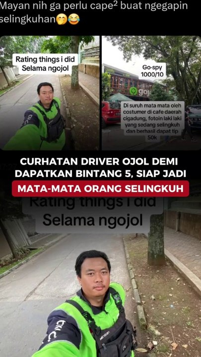 Curhatan Driver Ojol Demi Dapatkan Bintang 5, Siap Jadi Mata-mata Orang Selingkuh