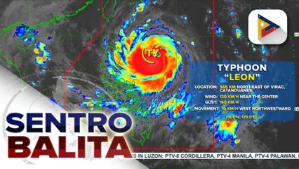 Posibilidad na maging super typhoon ang Bagyong #LeonPH, hindi inaalis ng PAGASA