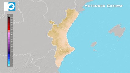 Ya se acumulan más de 100 l/m2 en la Comunidad Valenciana, y podrían caer muchos más