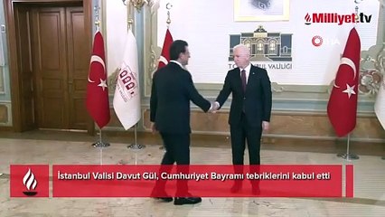 İstanbul Valisi Gül, Cumhuriyet Bayramı tebriklerini kabul etti