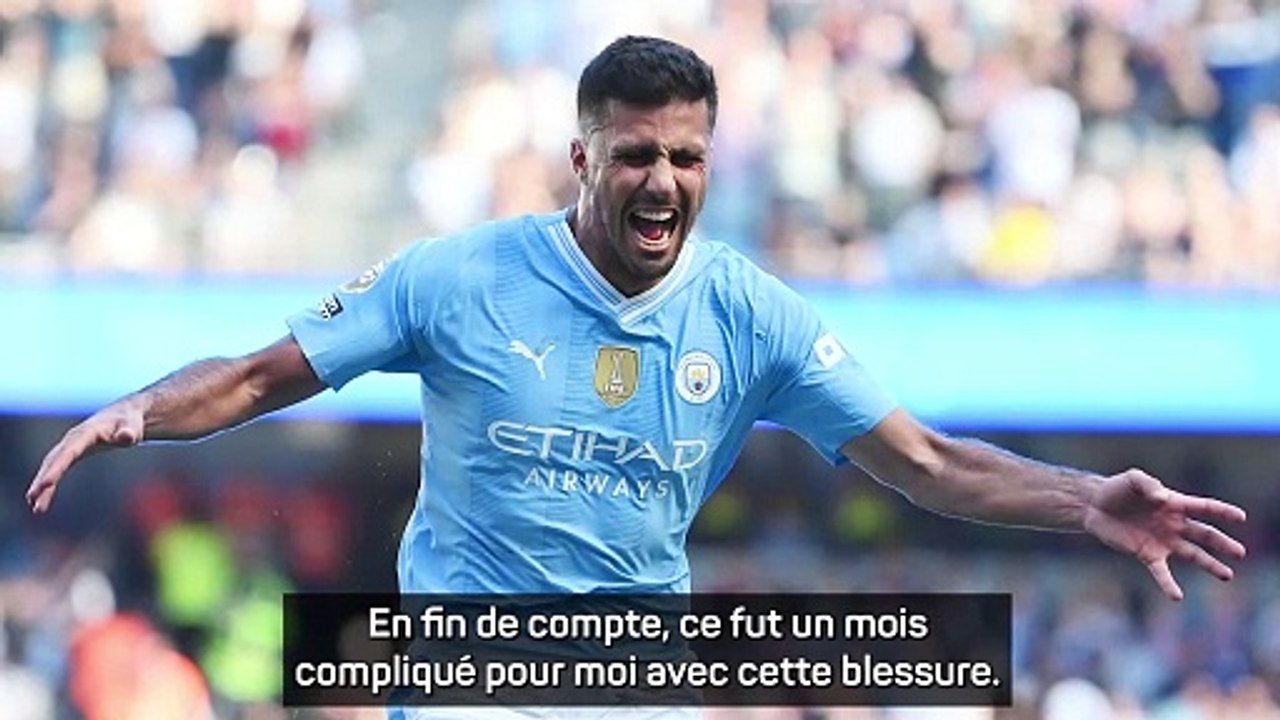 Rodri : "Je n'ai jamais pensé gagner ce trophée"