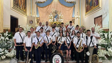 Juan Salvador Barceló, presidente de la banda, en radio Villena SER