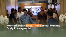 Temui Menhub, Erick Thohir Bahas Swasembada Pangan Hingga Hilirisasi