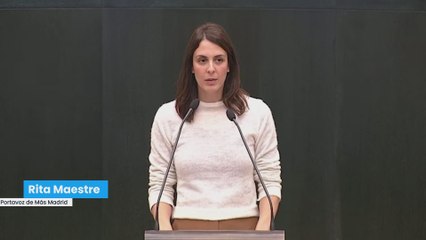 Rita Maestre: "Sus risas hablando de agresiones sexuales son repugnantes"