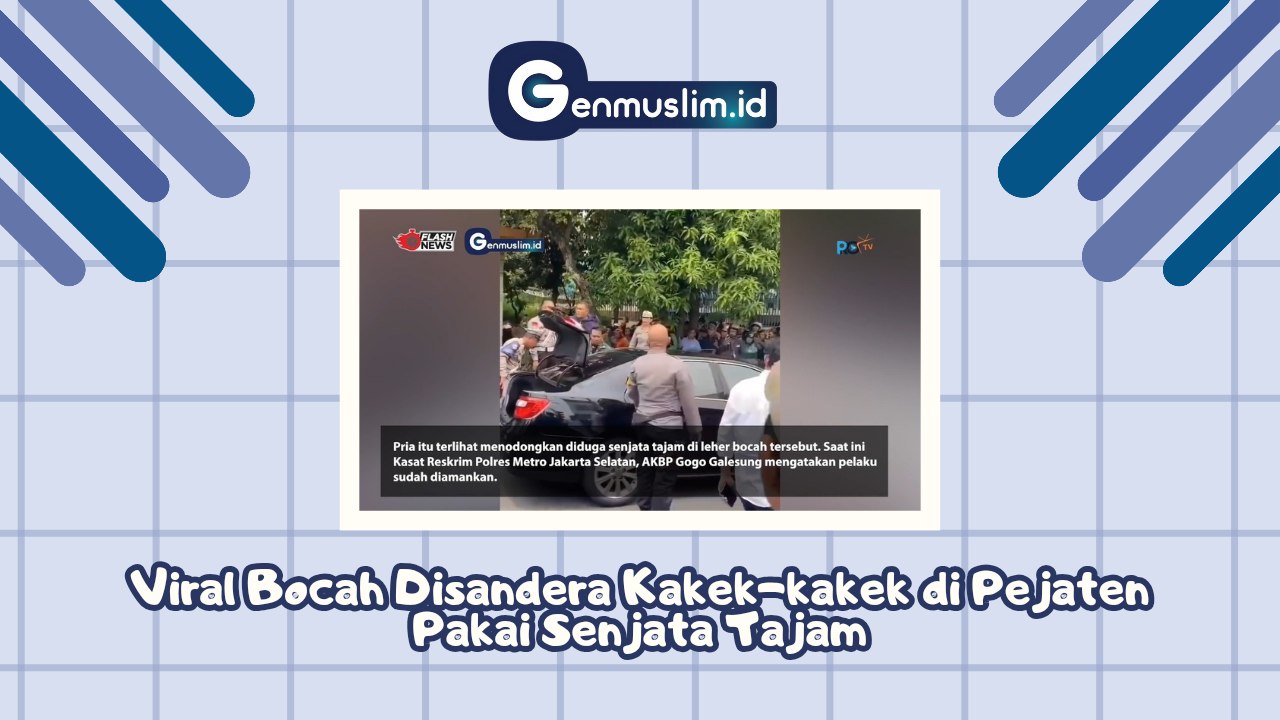 Viral Bocah Disandera Kakek-kakek di Pejaten Pakai Senjata Tajam