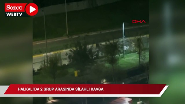 Halkalı'da 2 grup arasında silahlı kavga