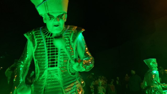 Amazing drum band 'Spark' performing during Derry Halloween 2024