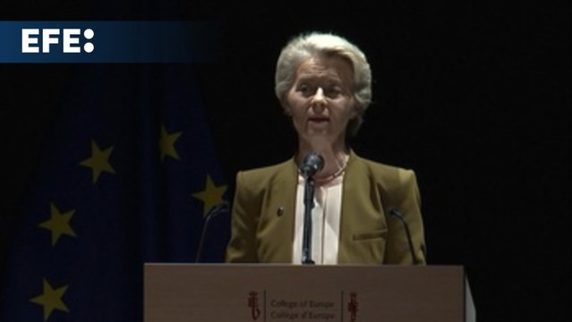 Von der Leyen: Europa afronta otro 'punto de inflexión' como la caída del muro de Berlín