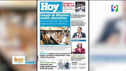 Titulares de prensa dominicana martes 29 de octubre 2024 | Hoy Mismo