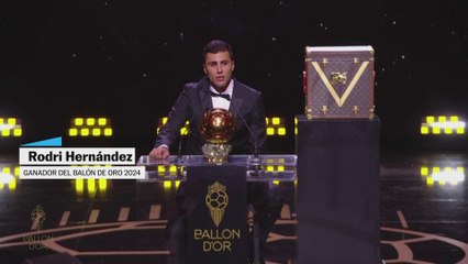 El discurso de Rodri Hernández tras recibir su primer balón de oro