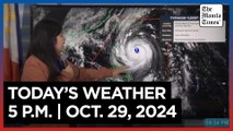 Today's Weather, 5 P.M. | Oct. 29, 2024