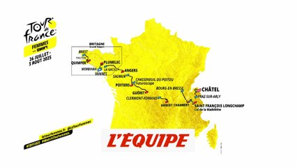 Le parcours du Tour de France by Zwift 2025 en vidéo - Cyclisme - Tour de France 2025 (F)