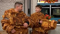 Father and son dress head-to-toe in Yorkshire puddings on This Morning