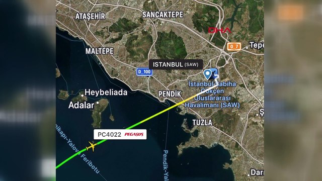 Antalya-İstanbul seferini yapan yolcu uçağına lazer ışığı tutuldu