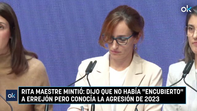 Rita Maestre mintió: dijo que no había encubierto a Errejón pero conocía la agresión de 2023