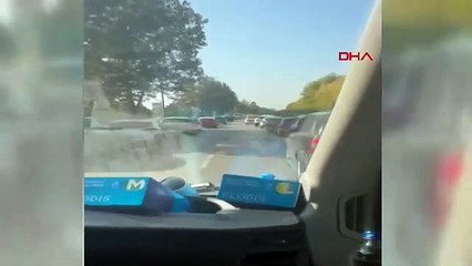 BURSA Ambulansa fermuar sistemi ile yol verdiler (VİDEO EKLENDİ)