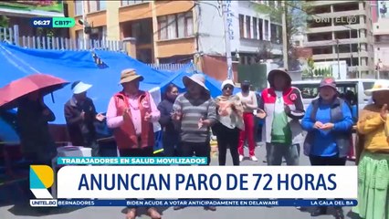 Trabajadores de salud de La Paz activan el paro de 72 horas contra el Sedes por los despidos