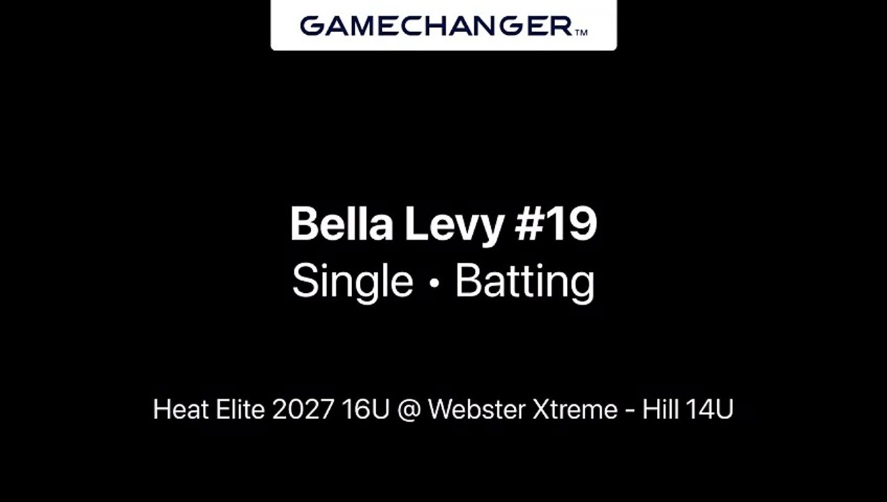 Bella Levy Single @ Webster Xtreme - Hill 14U
