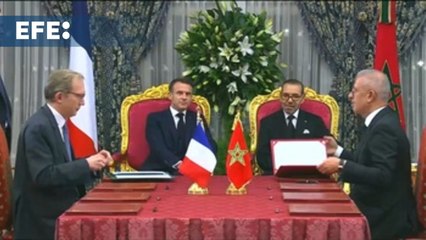 Francia y Marruecos firman 22 acuerdos bilaterales