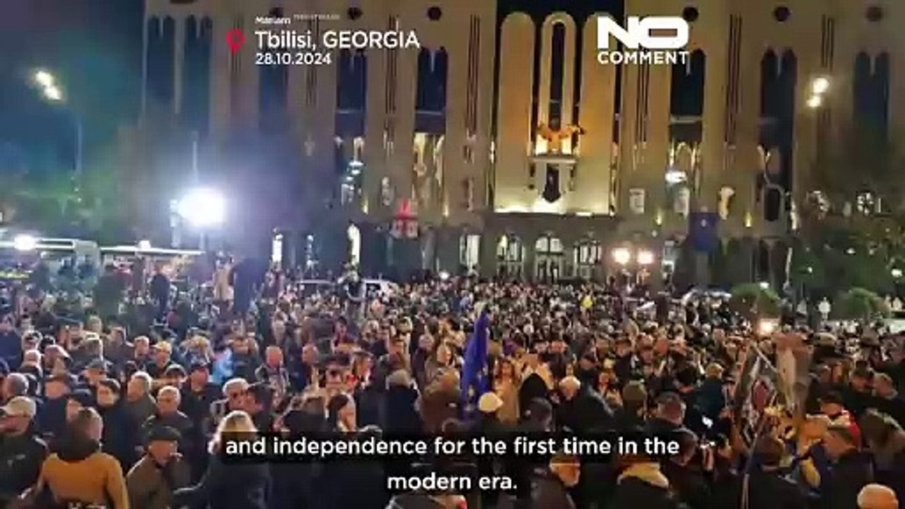 احتجاجات غاضبة في جورجيا ضد نتائج الانتخابات ورئيسة البلاد تتعهد بالدفاع عن المسار الأوروبي