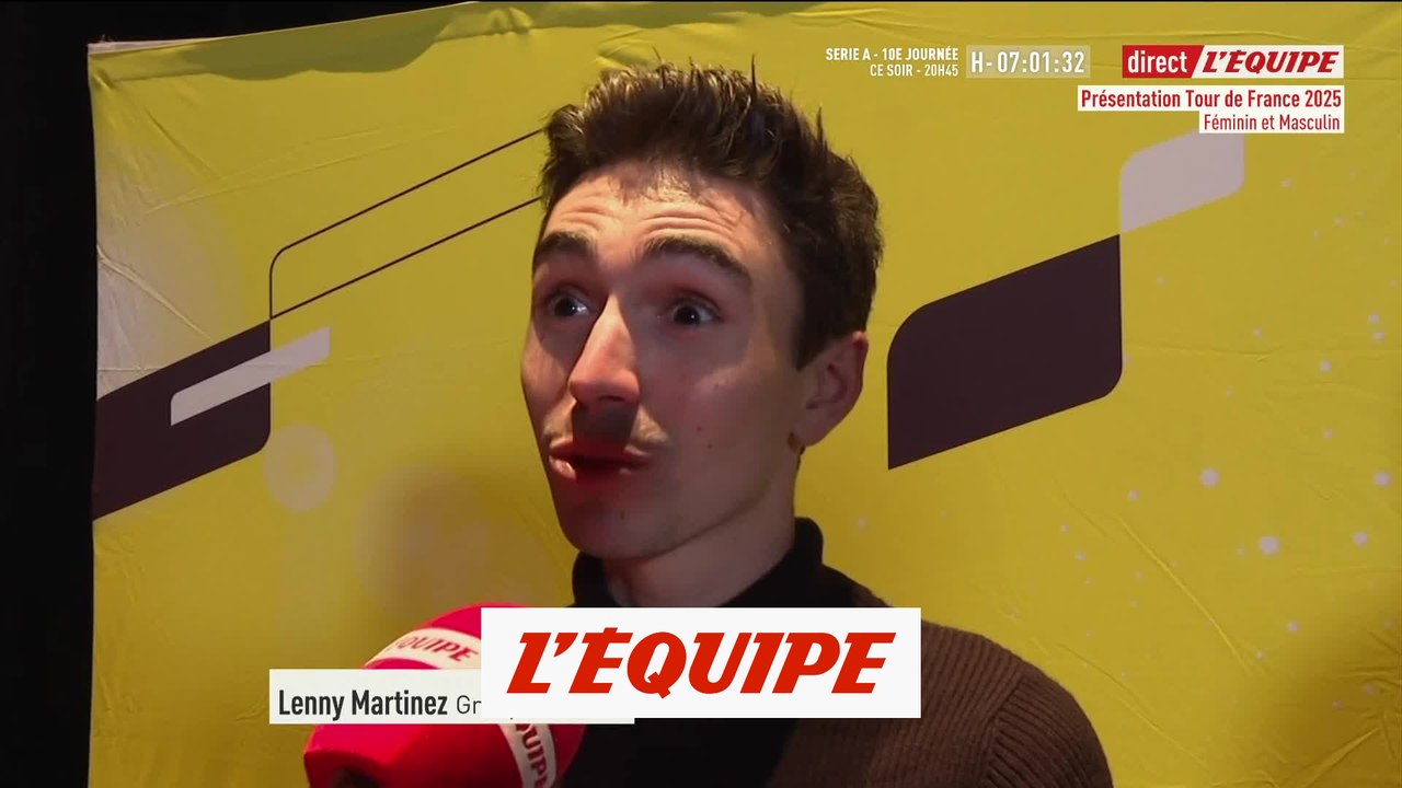 Lenny Martinez : « Un très beau Tour » - Cyclisme - TDF