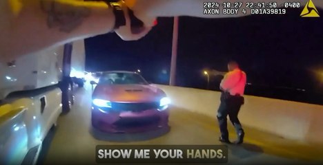 Teenage boys were spotted in a stolen car - they fled police but got stuck in a traffic jam