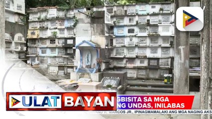 Iskedyul ng pagbisita sa mga sementeryo ngayong Undas, inilabas na