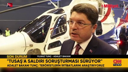 TUSAŞ'a hain saldırının soruşturmasında son durum! Bakan Tunç açıkladı