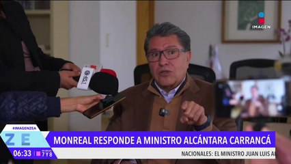 Ricardo Monreal reacciona a la propuesta del ministro Juan Luis González Alcántara