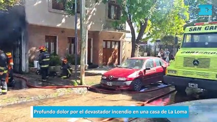 Profundo dolor por el devastador incendio en una casa de La Loma