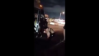 Captan a busero golpeando a madre e hija
