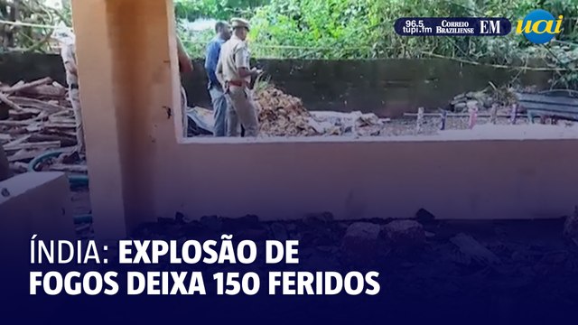Explosão de fogos de artifício deixa mais de 150 feridos em templo na Índia