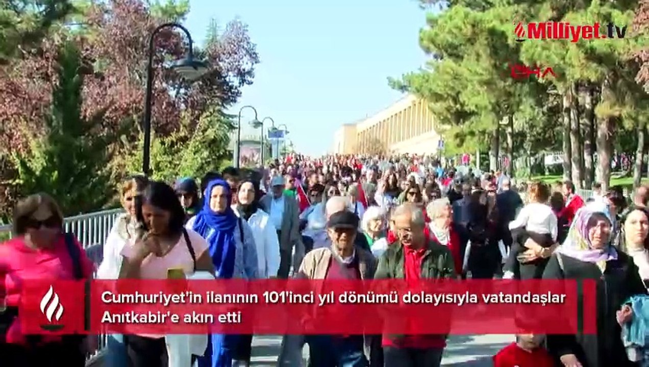 Anıtkabir'de Cumhuriyet Bayramı coşkusu