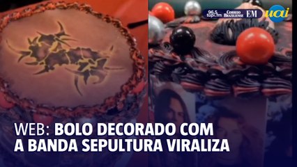 Bolo inspirado na banda Sepultura viraliza