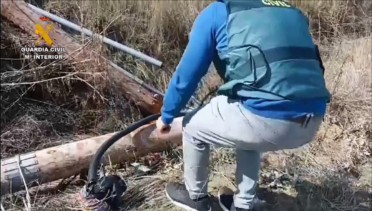 Operación de la Guardia Civil contra el robo de cobre en Valladolid.