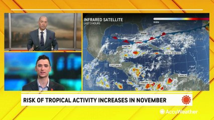 Increased risk of tropical activity heading into November