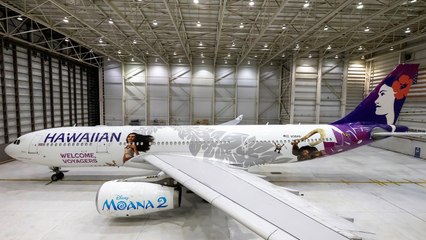 [기업] 하와이안항공, 디즈니 '모아나2' 래핑 항공기 공개 / YTN