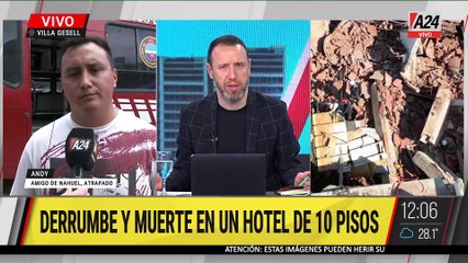  DERRUMBE EN VILLA GESELL: "NAHUEL HABÍA LLEGADO POCO ANTES DEL DERRUMBE"