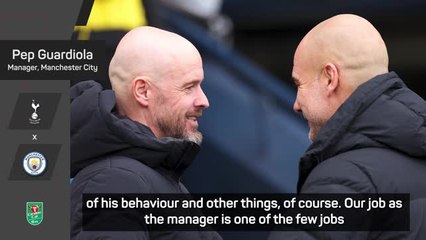 Guardiola 'so sorry' for sacked ten Hag