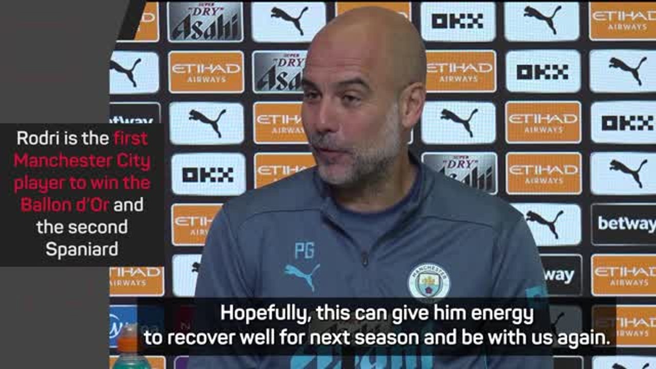 Rodri deserved the Ballon d'Or - Guardiola