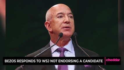 Bezos Responds to WaPo Not Endorsing a Candidate