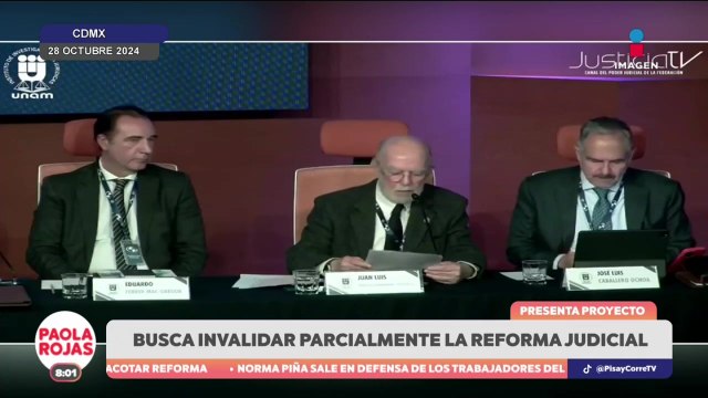 Juan Luis Alcántara Carrancá presenta proyecto para invalidar la reforma judicial