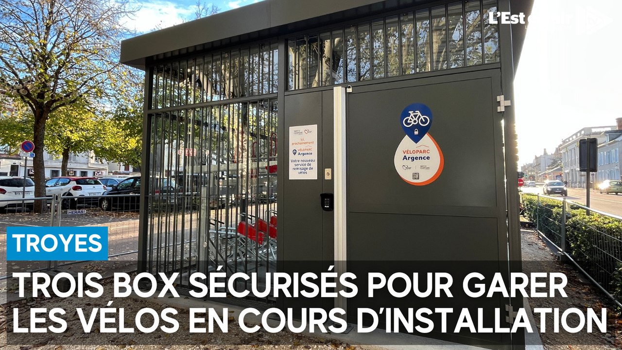 Des box sécurisés pour garer les vélos mis en place à Troyes