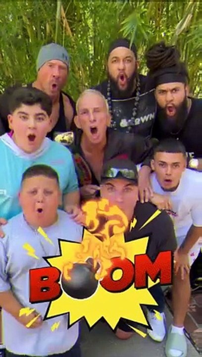 We Bring The BOOM!  #wrestling #dancechallenge #father #son #family #fun #bigjustice #boom @ItzTheRizzler @Jaykindafunny
