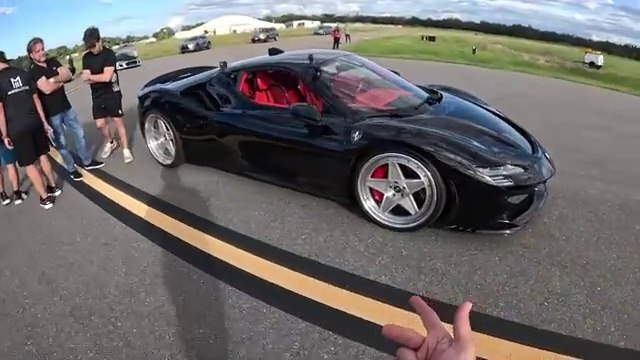 Lamborghini Revuelto vs. Ferrari SF90: Epic 180 MPH 1/2 Mile Drag Race Showdown! Unleashing Performance & Price Insights on Lamborghini Revuelto and Ferrari SF90 Stradale!