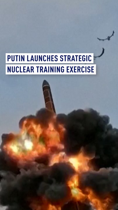 Putin launches strategic nuclear training exercise