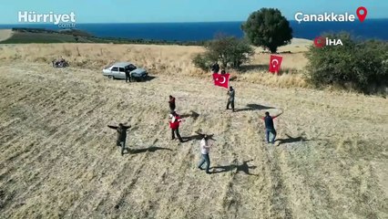 Ayvacık’ta köylülerden 29 Ekim videosu: Sosyal medyada büyük ilgi gördü