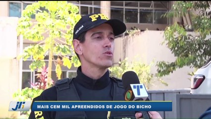 Mais cem mil apreendidos de jogos do bicho