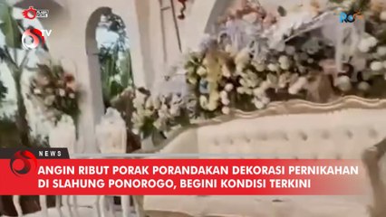 Angin Ribut Porak Porandakan Dekorasi Pernikahan di Slahung Ponorogo, Begini Kondisi Terkini