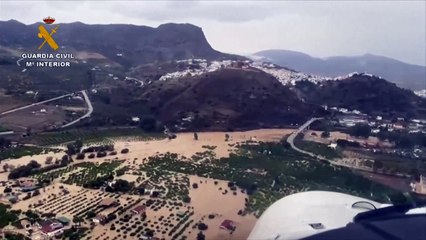 Rescue operations after rivers overflow in Spain's Malaga and Valencia regions